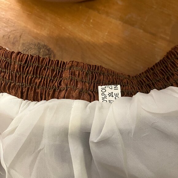 🏁 Cosplay Layered Chocolate Brown Tulle Tutu Skirt, Women's Small-Medium - Picture 9 of 10